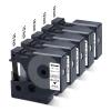 5X Compatible Dymo D1 Label Tape 45013 a45013 S0720530 Replace for Dymo Label Maker Refill 1/2 Inch x 23 Feet, Work with LabelManager 160 210D 260P 280 360D 420P PnP 220P 500TS 450DUO, Black on White view 1