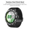 Brrnoo Stainless Steel Mesh Watch Strap Adjustable Quick Release Watch Band 26mm Fit for Fenix 7X 6X 5X (Black) view 3