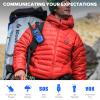 Wishouse Walkie Talkies for Adults Long Range-Rechargeable 4 Pack 2 Way Radios, Hiking Accessories Camping Gear Xmas Birthday Gift for Kids Family with Lamp,SOS Siren,NOAA Weather Alert,Easy to Use view 2