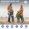 Wishouse Walkie Talkies for Adults Long Range-Rechargeable 4 Pack 2 Way Radios, Hiking Accessories Camping Gear Xmas Birthday Gift for Kids Family with Lamp,SOS Siren,NOAA Weather Alert,Easy to Use view 4