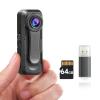 BOBLOV W1 64GB HD 1080P Body Worn Camera, Wearable Body Cam with 2 Clips, Loop Recording Body Camera Support Time Stamp, Back Clip for Traveling, Driver, Delivery Man, Lecture Recording view 4