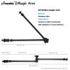 20" Magic Arm Clamp Kit with 1/4" & 3/8" Thread Clamp,Adjustable Friction arm- Articulating arm,with/Phone Clip/Tripod Mount Adapter,for Action Camera/DSLR/LCD Monitor/LED Lights/Cell Phone view 3