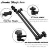 20" Magic Arm Clamp Kit with 1/4" & 3/8" Thread Clamp,Adjustable Friction arm- Articulating arm,with/Phone Clip/Tripod Mount Adapter,for Action Camera/DSLR/LCD Monitor/LED Lights/Cell Phone view 4