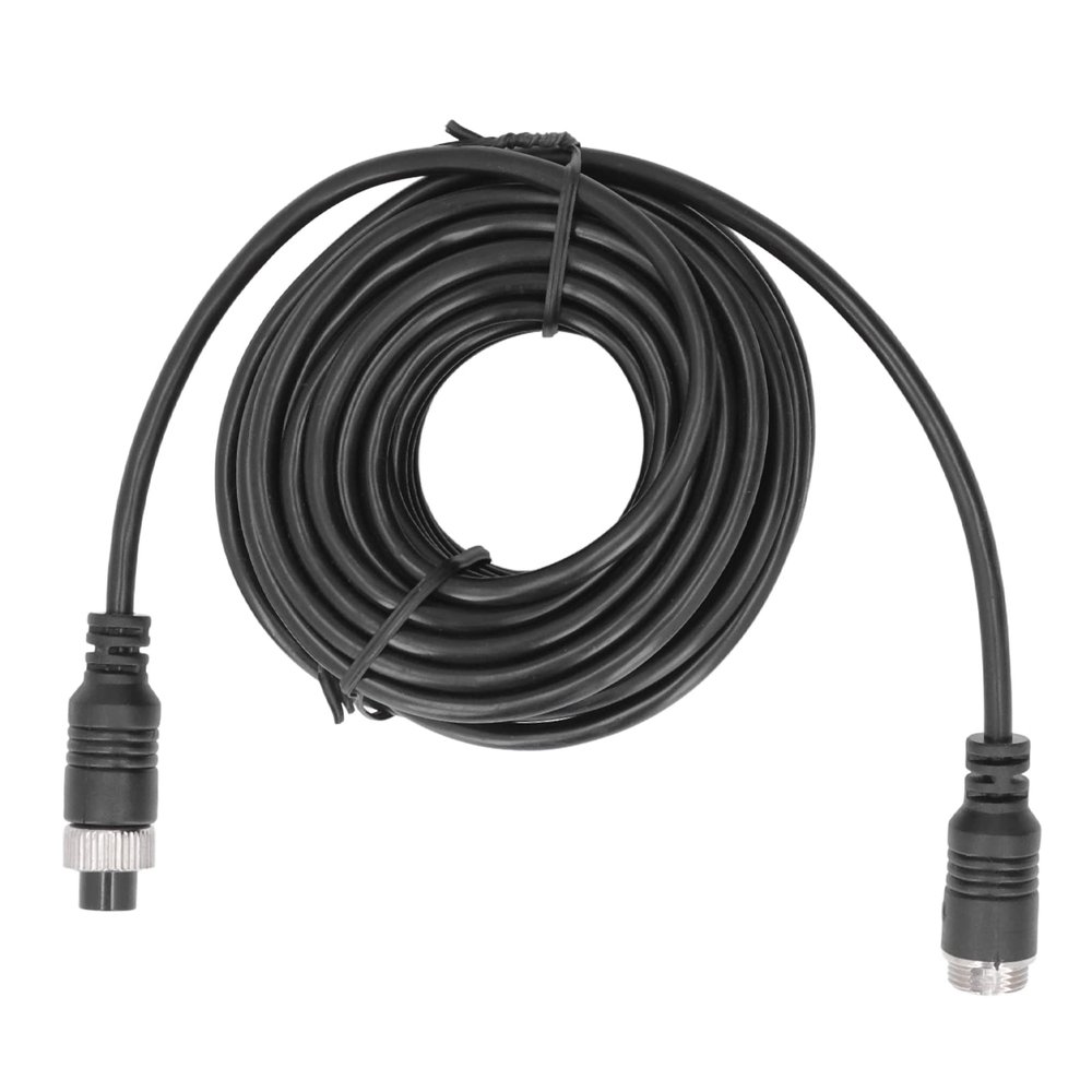 33ft/10m Car Video Extension Cable Backup Camera Wire, 4 Pin Aviation Extension Cable for Truck Trailer Bus Motorhome