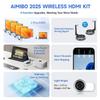 AIMIBO Wireless HDMI Extender Multiple Receivers 1X4, HDMI Wireless Transmitter & Receiver 5G, Stream 1080P@60Hz Video & Audio for Laptop, Cable Box, Camera to Multiple TV, Projector,Monitor 165FT/50M view 2