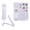 Landline Phone, LD858HF Big Button Telephone Amplified Photo Memory Corded Landline Home Phone for Seniors Elderly view 4