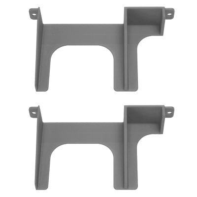 2pcs Hard Drive Bracket, 3D Printed Bracket for SCPH 30000 SCPH 50000 Console, Suitable for 2.5in HDD SSD, Premium ABS Material, Easy Installation, (Silver Gray)