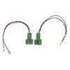 1 Pair ABS Door Speaker Wiring Harness Adapter Plug, 12V Speaker Connector Harnesses Fit for Car view 1
