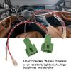 1 Pair ABS Door Speaker Wiring Harness Adapter Plug, 12V Speaker Connector Harnesses Fit for Car view 2