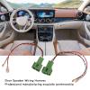 1 Pair ABS Door Speaker Wiring Harness Adapter Plug, 12V Speaker Connector Harnesses Fit for Car view 3