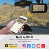 Dash Cam, Z-Edge Z3D 2560x1440P QHD, Front and Rear Dash Cam with WiFi, GPS, Dual Cam, Car DVR, Night Vision, Parking Mode, G-Sensor, Loop Recording view 4