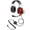 Arrowmax AHDH0042-RD-M1 Over The Head Noise Cancelling Headphone Compatible with Motorola CP200D CP100D R2 DEP450 BPR40D CP200 CP185 BPR40 Yaesu FT-65 FT-25 FT-4X/V XiR P3688 view 1