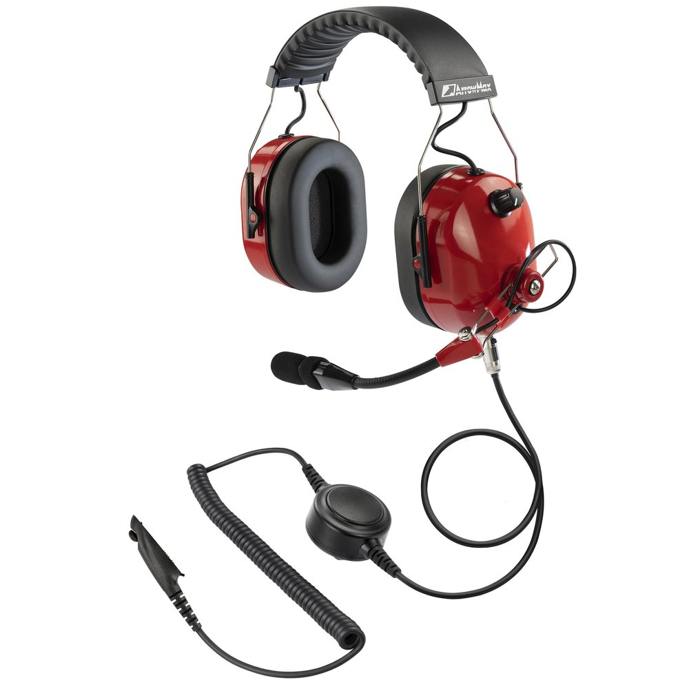 Arrowmax AHDH0042-RD-M5 Two Way Radio Noise Cancelling Headset for Motorola GP328 HT750 HT1250 PRO7550 PRO7750 MTX850