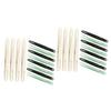 Tofficu 24pcs Professional Long Tweezers of Craft Tweezers Flat Tips for Jewelry Making Stamp Projects view 1