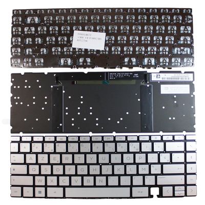 Power4Laptops French Layout Backlit Silver Replacement Laptop Keyboard Compatible with HP Spectre 14-ea0047na