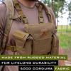 Lone Trail Waterproof Binocular Harness Chest Pack - Lightweight Bino Harness With Rangefinder Pouch | Binocular Case with Silent Magnetic Closure and MOLLE System (LT1 Coyote Brown) view 3