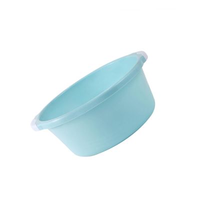 Healifty 2pcs Classical Wash Basin, Blue, 34.5 * 28.5cm, Farmhouse Style, Plastic, Freestanding, Rectangular, Central Drain, Painted Finish, Anti-Slip Bottom, Suitable for Kitchen and Bathroom