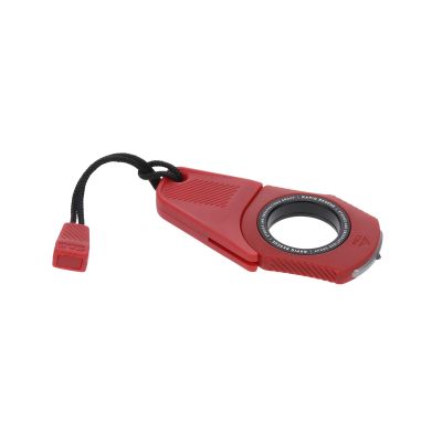 SOG Rapid Rescue Multi-Tool | Stainless Steel Seatbelt Cutter, GRN Handle, Aluminum Pull-Ring, Quick to Deploy from The Sheath, Rescue Red