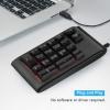 Mechanical Numeric Keypad, USB Wired Number Pad with 3 Color Backlit, Portable Backlight Gaming Keypad Numpad for Laptop PC view 3