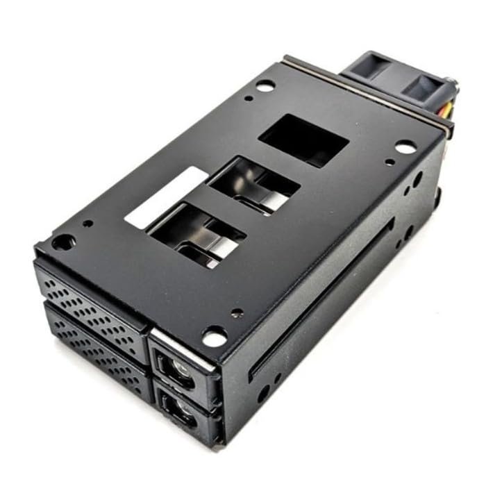 Tekram USA TK-2U11 2 Bay U.2 NVMe SSD Backplane Cage with SFF-8612 / OCulink - Compatible with PCIe 3.0/4.0 (No Cable)