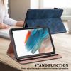 VODEFOX Case for Samsung Galaxy Tab S10 Lite/S10 FE/ S9 FE 10.9 inch/Galaxy Tab S9 11 Inch, PU Leather Solid Shockproof Cover with Card Slots - Blue view 3