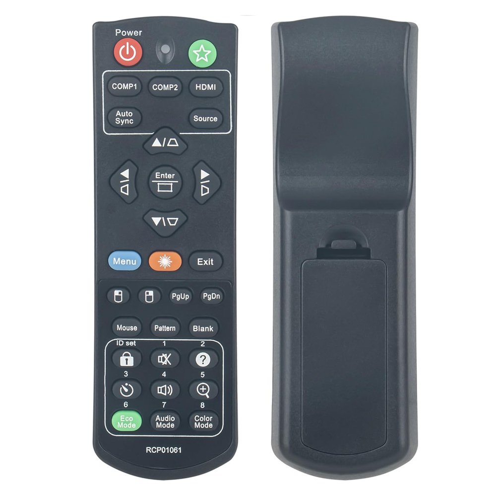 RCP01061 New Replaclement Remote Control fit for ViewSonic DLP Projector VS15875/PJD5255N/PJD5255P/PJD5555w/VS15876/PJD5154/PJD5254 PJD5151/VS15871/PJD5153