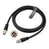 AConnect M12 8 Pin Male X-Code to 8 Pin Male X-Code Shielded Ethernet Cable for Cognex Industrial Camera High Flexible Waterproof Cable 2M view 2