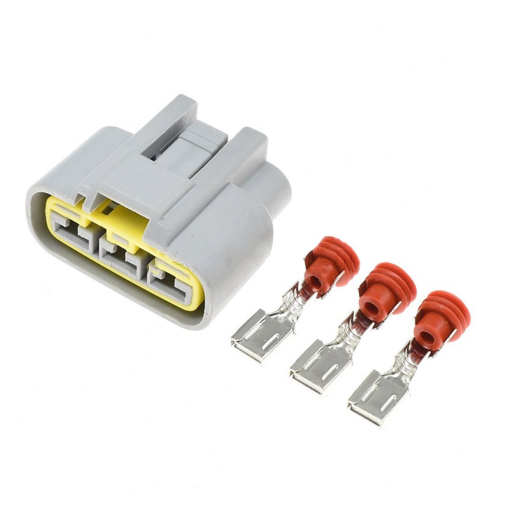 1-20Sets 3 Pin Way Sealed Car Automotive Waterproof Electronic Fan Plug Connector with Terminal Pins DJ7031YA-6.3-11/21 (Color : Female Set, Size : 20Sets)