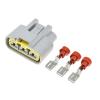 1-20Sets 3 Pin Way Sealed Car Automotive Waterproof Electronic Fan Plug Connector with Terminal Pins DJ7031YA-6.3-11/21 (Color : Female Set, Size : 20Sets) view 1
