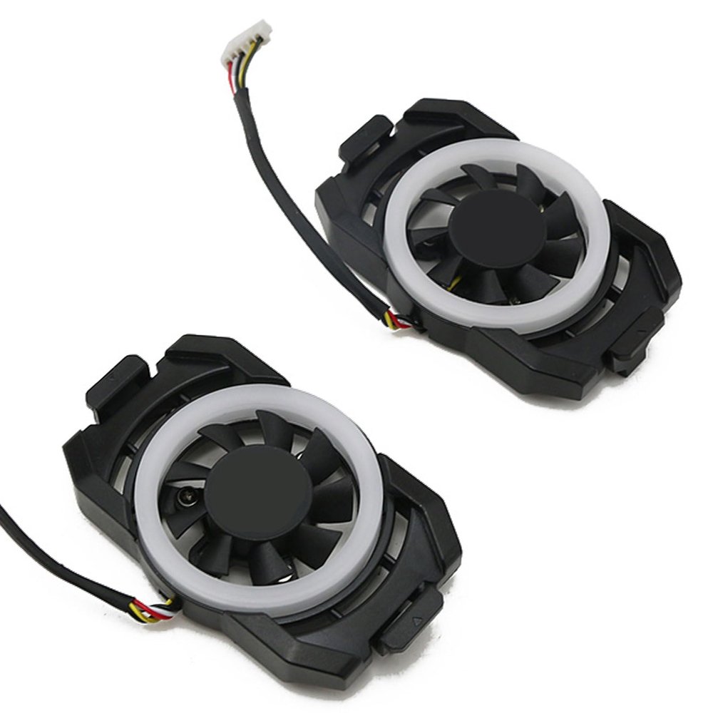 1FY04010E12S 37mm 12V 0.03A 6 Pin Graphics Card Cooling Fan Replacement for ZOTAC RTX 2060 2070 2070SUPER 2080 2080Ti Plus RGB Video Card Cooler Fans (2PC)
