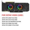 1FY04010E12S 37mm 12V 0.03A 6 Pin Graphics Card Cooling Fan Replacement for ZOTAC RTX 2060 2070 2070SUPER 2080 2080Ti Plus RGB Video Card Cooler Fans (2PC) view 4