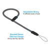 PATIKIL Camera Wrist Strap, Round Braided Adjustable Hand Wristlet Strap Lanyards Rope for DSLR Digital Camera Mirrorless Camcorder Flashlight Style2, Grey view 4