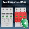 AC SPD 3P 385V 20KA 40KA 60KA House Lightning Surge Protector Surge Protective Device Low-Voltage Arrester Device 10KA 30KA 35mm DIN Rail Mounting (30-60KA) view 2