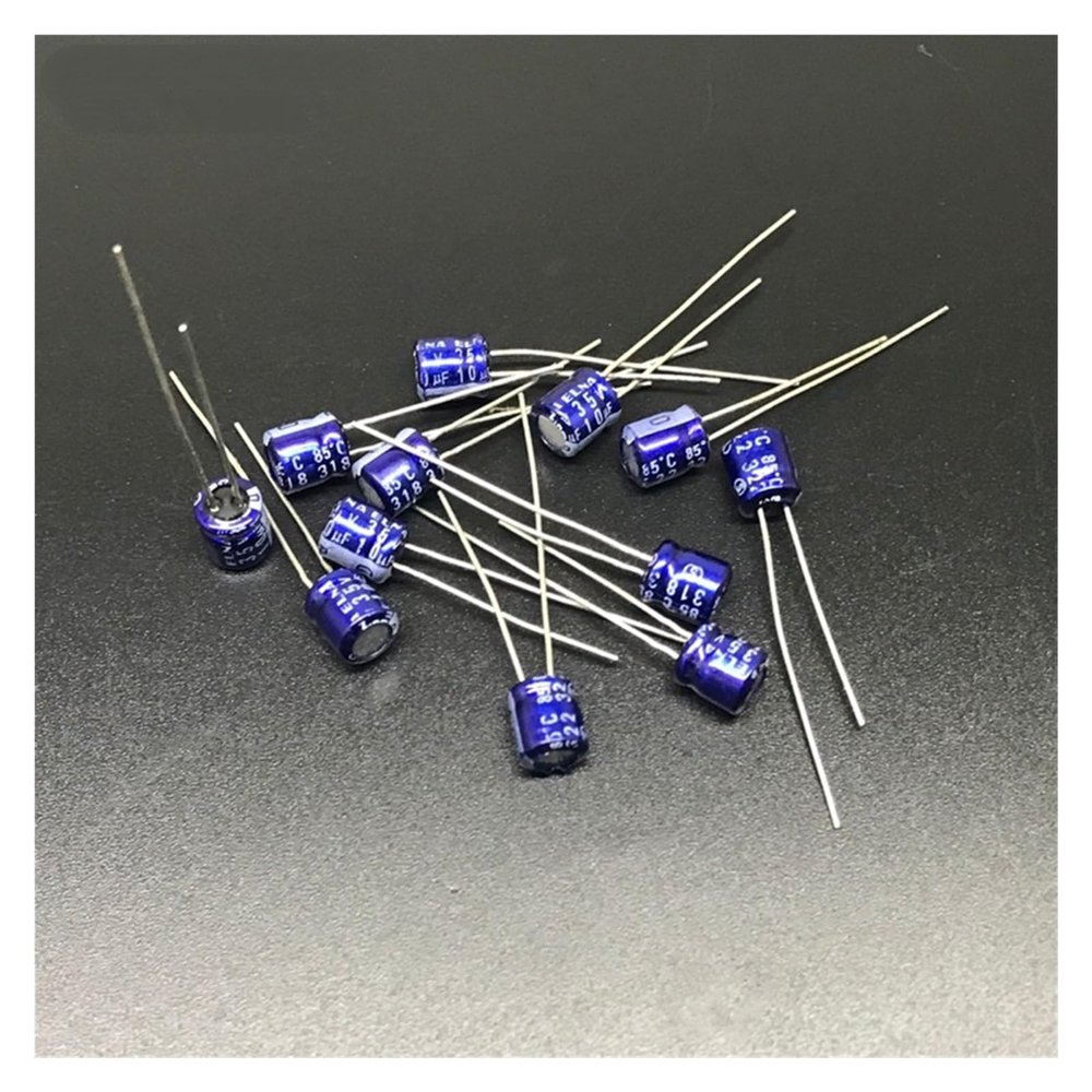 10pcs 10uF 35V 5x5mm 35V10uF Audio Capacitor Blue