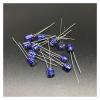 10pcs 10uF 35V 5x5mm 35V10uF Audio Capacitor Blue view 2