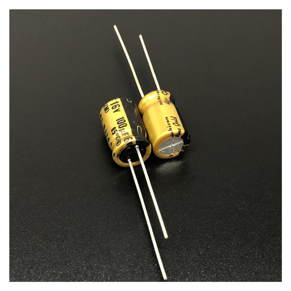 10Pcs 100uF 16V Series (fine Gold) 8x11.5mm 16V100uF High Grade HiFi Audio Capacitor