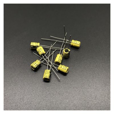 10pcs 10uF 50V 5x7mm 50V10uF Yellow Audio Capacitor