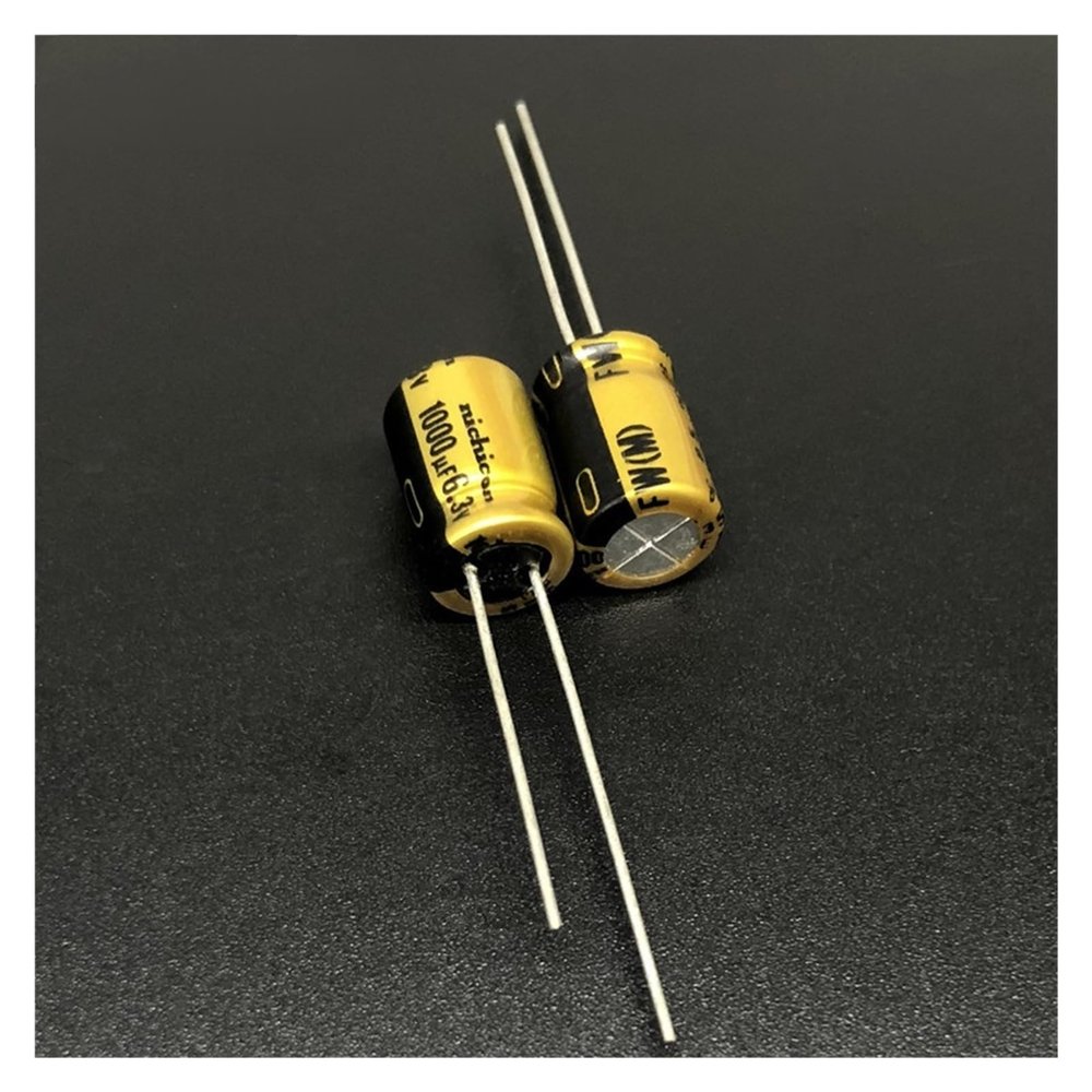10pcs 1000uF 6.3V Series 8x11.5mm 6.3V1000uF HiFi Audio Aluminum Electrolytic Capacitor
