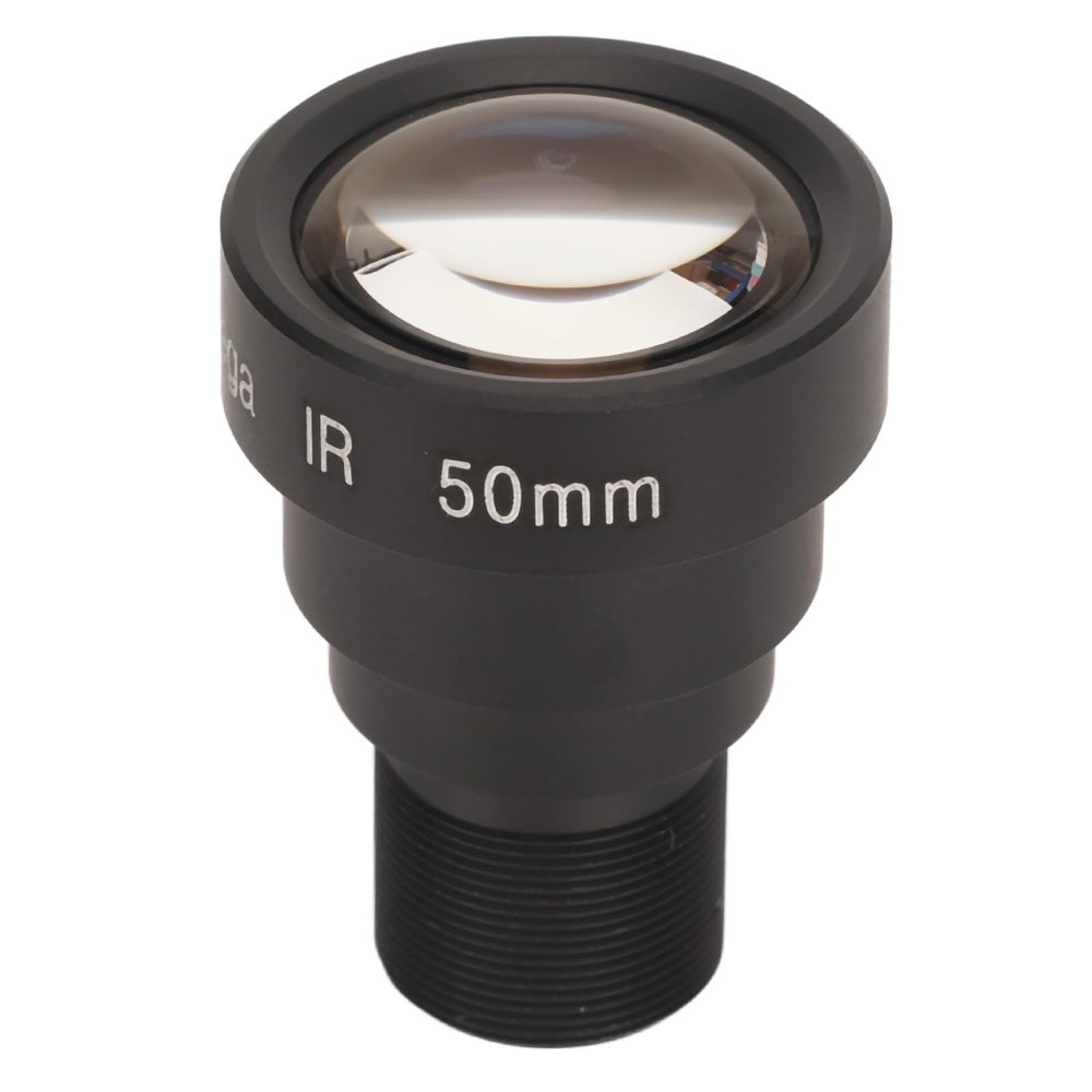 Single Board Lens 50mm 5MP HD M12 Interface Aluminum Alloy HD Single Board Lens for CCTV Security Web Camera