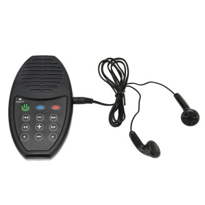 Portable Bible Player,Solar Charging Portable Electronic Bible Reader,Audio Bible Player with LED Light for Bible Listener (Black)