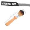 Healeved Wood Handle Soft Bristle Cleaning Brush High Elastic Dust Removal Brush for Home and Collectables Small Wooden Dust for Delicate Surfaces and Statues view 2