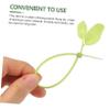 Mobestech 100pcs Leaf-shaped Nylon Cable Ties Zip Ties for Gardening Home Office Use for Easy view 2