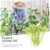 Mobestech 100pcs Leaf-shaped Nylon Cable Ties Zip Ties for Gardening Home Office Use for Easy view 4
