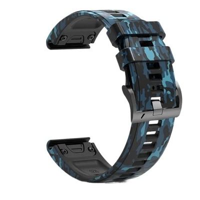 ANZOAT QuickFit 22 26mm Smart Watch Bracelet Straps For Garmin Fenix 7 7X 6X 6 Pro 5X 5 Silicone Watchband Band Accessories Wristband (Color : B, Size : For Enduro)