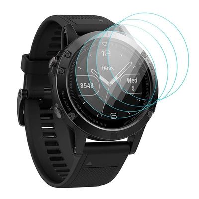 ANZOAT 3-Pack Tempered Glass Screen Protector for Garmin Fenix 5 Premium Clear Screen Protective Film for Garmin Fenix 5X 5S (Size : For Fenix 5S)