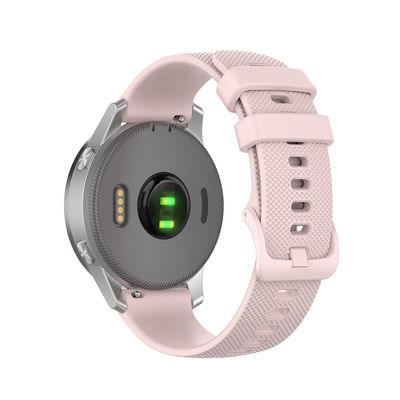 BEFIA Rose Gold Buckle 18mm Silicone Watchband For Garmin Vivoactive 3S 4S Venu 2S Watch Wristband Loop Band Wrist Straps Bracelet (Color : Medium, Size : For Forerunner 255S)