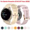 BEFIA Rose Gold Buckle 18mm Silicone Watchband For Garmin Vivoactive 3S 4S Venu 2S Watch Wristband Loop Band Wrist Straps Bracelet (Color : G, Size : Universal 20mm Width) view 2