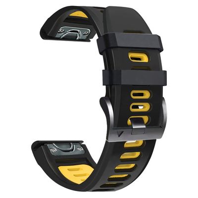 BRART 22 26mm Silicone Watchbands QuickFit Strap For Garmin Fenix 7X 7 6 6X Pro 5X 5 Plus 3HR 935 EPIX Quick Release Smart Watch Bands (Color : E, Size : 22mm For Fenix 6 6Pro)