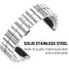 ANZOAT 26mm Quick Release Band Metal Easy Fit Stainless Steel Watch Bands Wrist Strap for Garmin Fenix 7X 5X/Fenix 3/Fenix 3 HR Watch (Color : Silver, Size : 26mm) view 2