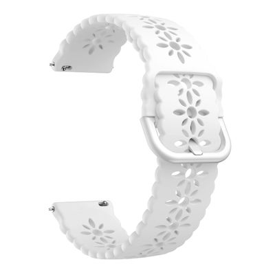 INFRI 20mm Lace Silicone Band For Garmin Venu2 Plus GarminMove Sport Strap Soft Wristband Breathable Bracelet for GarminMove 3/Venu SQ (Color : Q, Size : For Forerunner 158 55)
